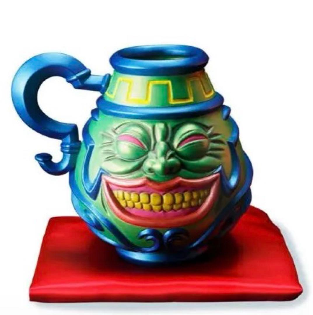 遊戯王　強欲な壺　陶器&帽子セット