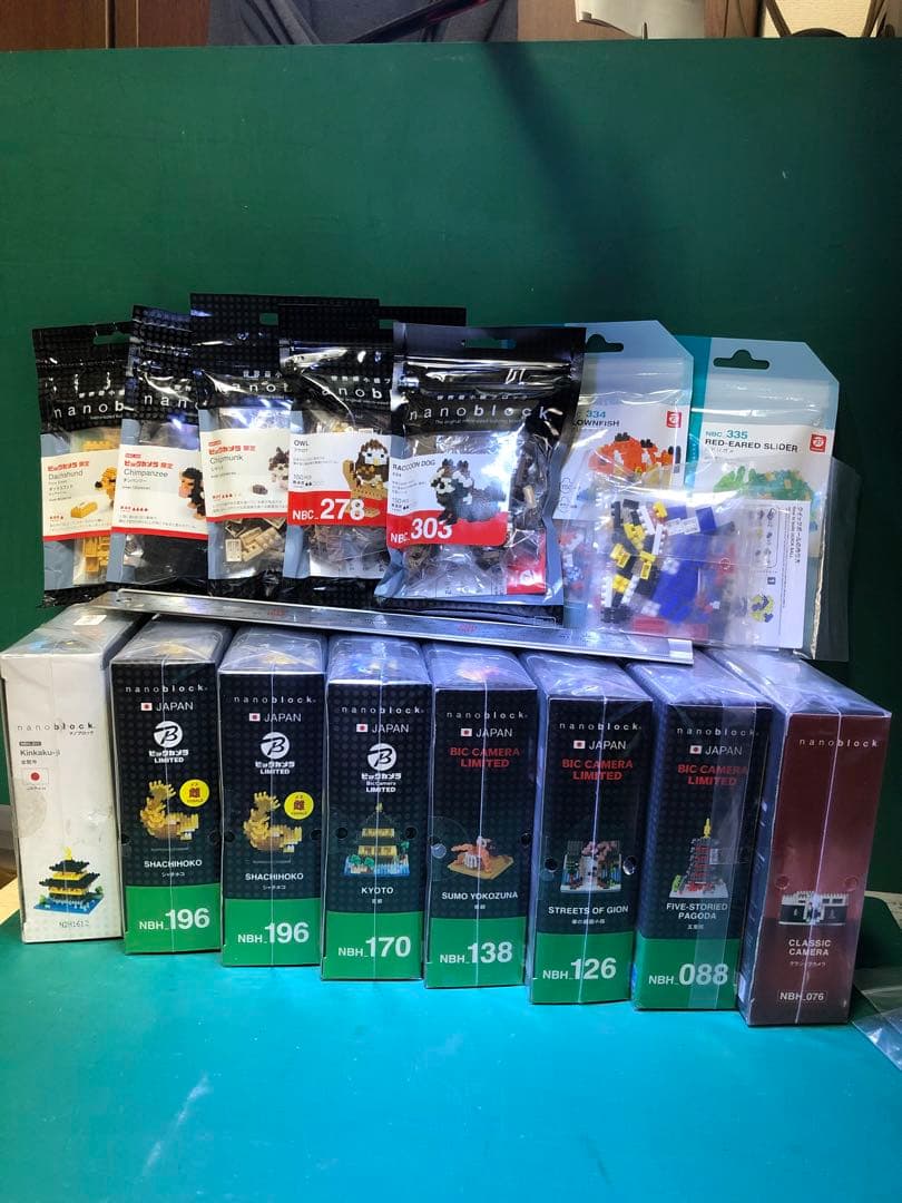 ナノブロック希少激レア16点ビックカメラ限定4年がかりのコンプリートです。