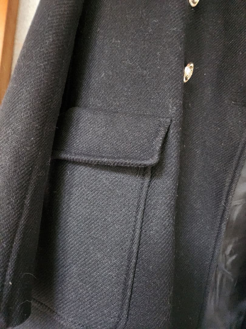 ZARA 黒 ダブルブレスト チェスターコート