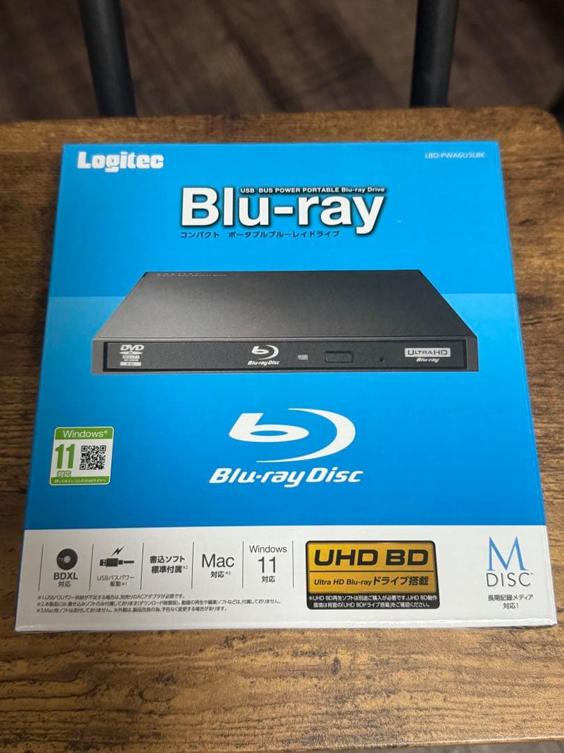Logitec LBD-PUA6U3-BK 外付けブルーレイディスクドライブ