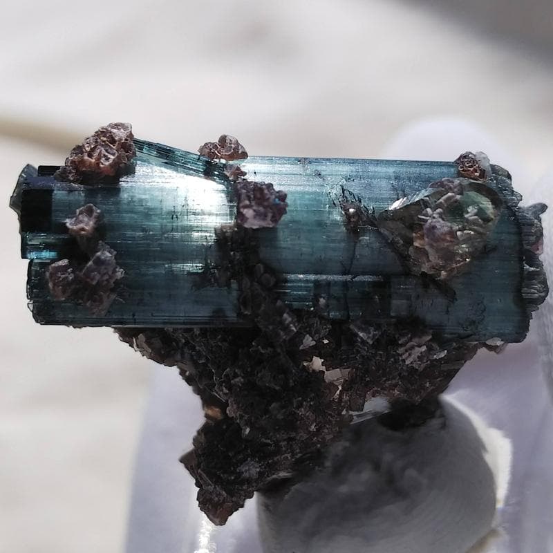 306 エルバイト トルマリン with レピドライト＆クォーツ ブラジル産