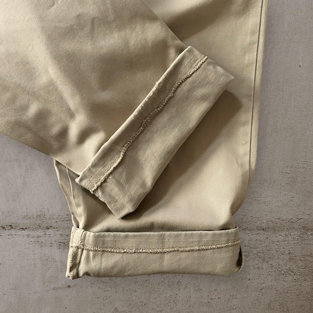 PoloRalphLaurenANDREW90sポロチノ2タックベージュW32