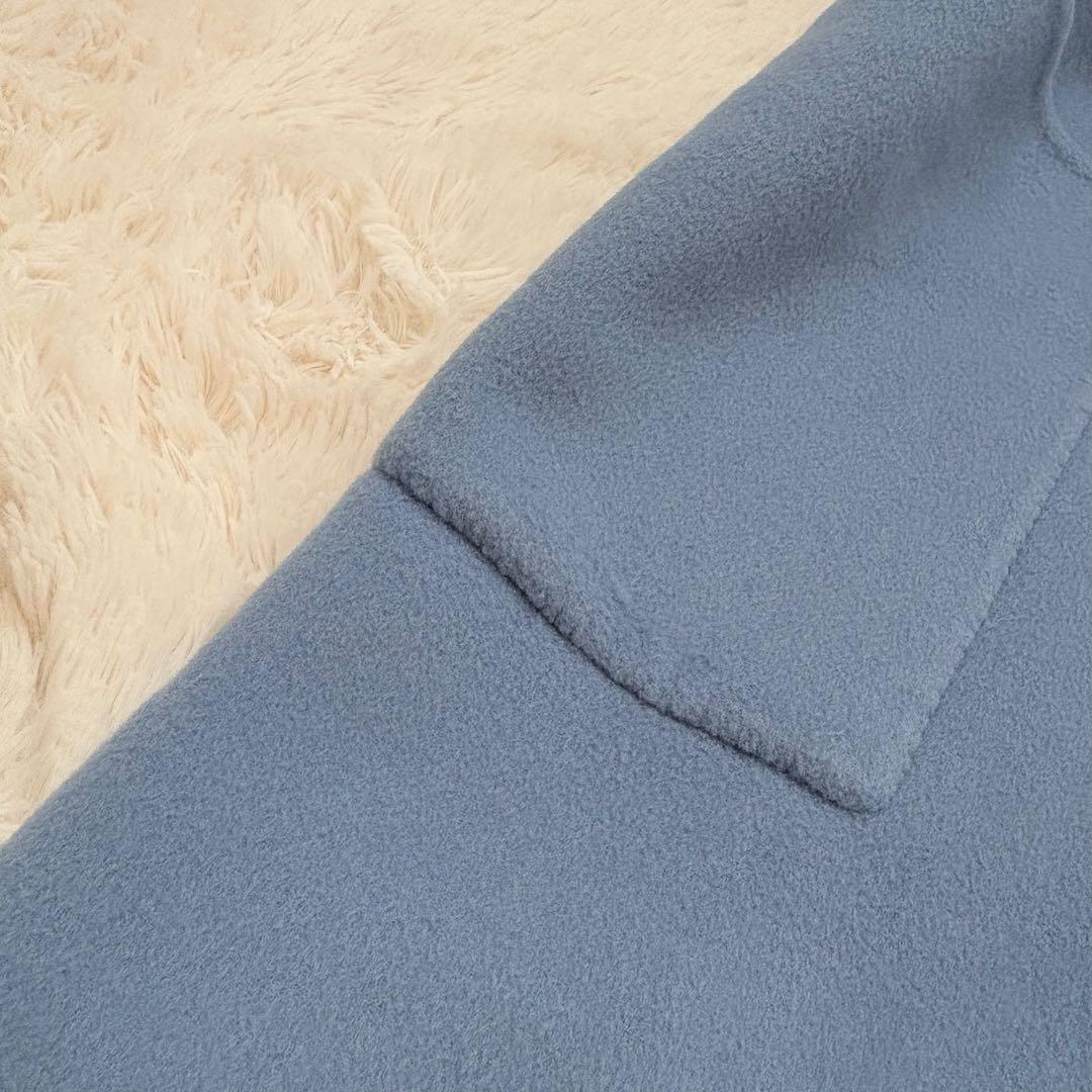 人気✨スローブイエナ HAMILTONダブルフェイスチェスターコート　ブルー