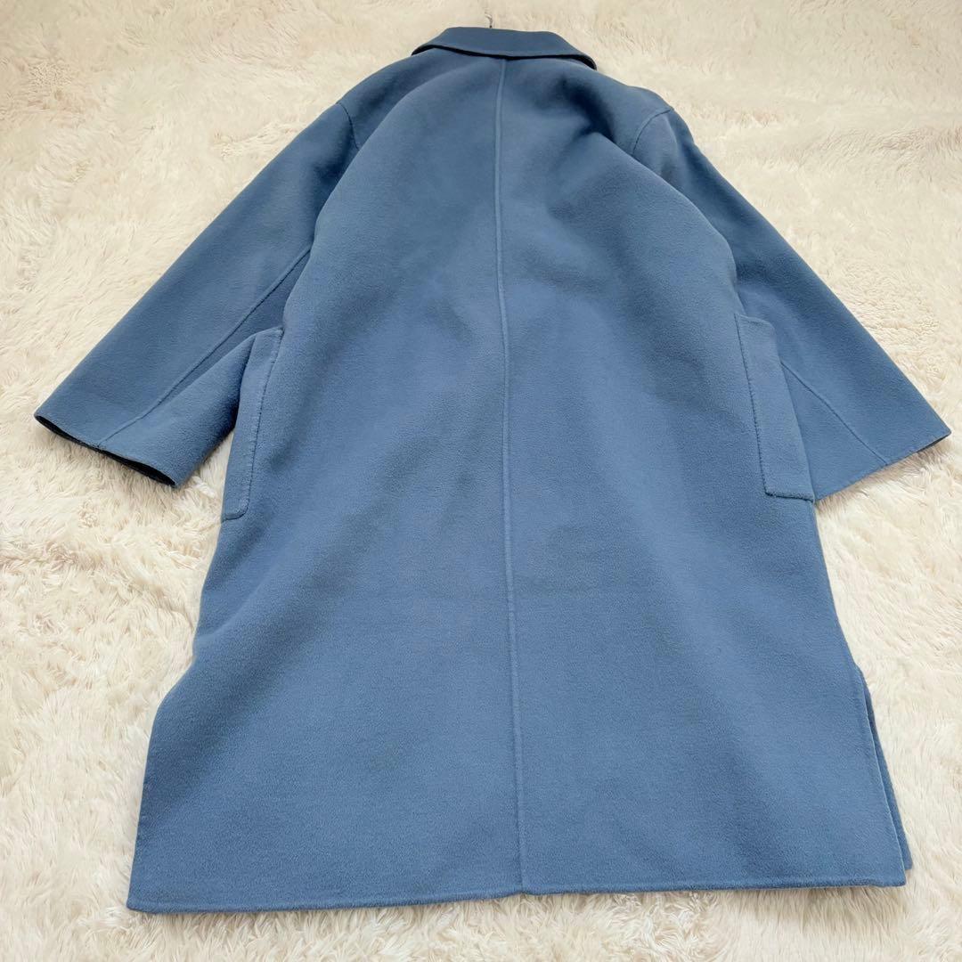 人気✨スローブイエナ HAMILTONダブルフェイスチェスターコート　ブルー