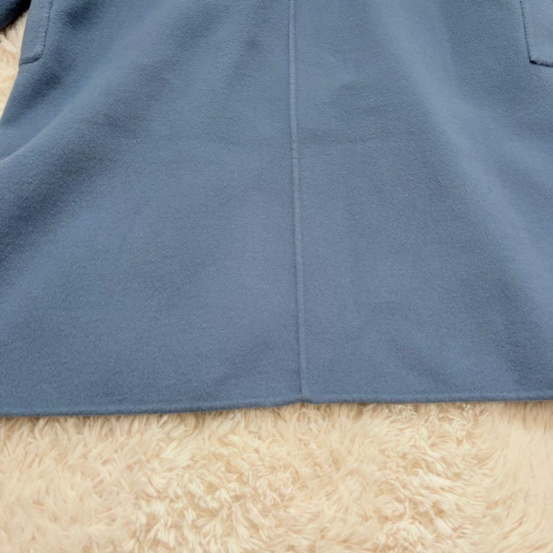 人気✨スローブイエナ HAMILTONダブルフェイスチェスターコート　ブルー