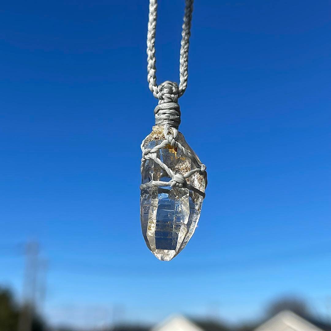 ヒマラヤ水晶 ガネッシュヒマール ＊ マクラメペンダント 29