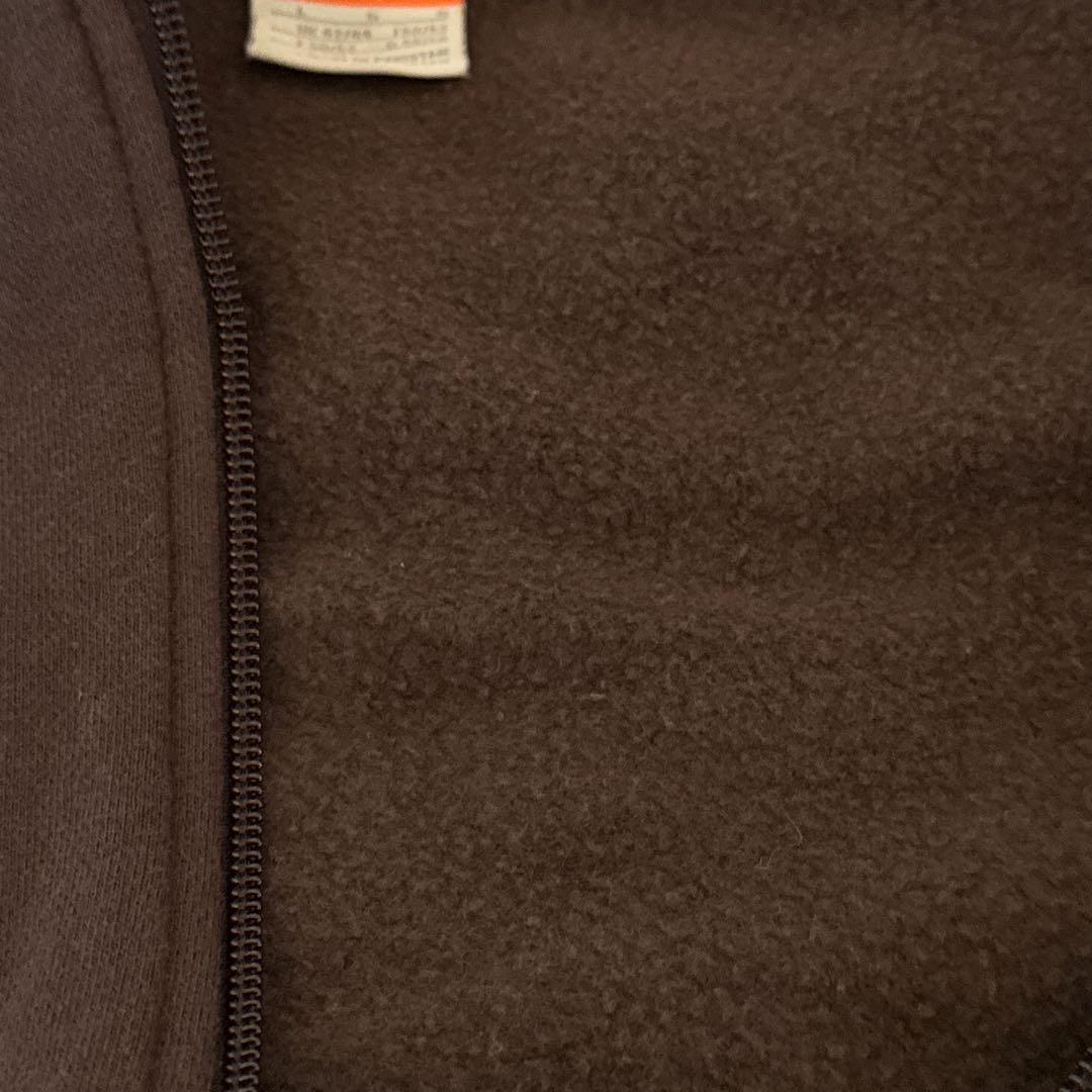 r*a様 NIKE フルジップ パーカー L ブラウン 刺繍ロゴ パキスタン製