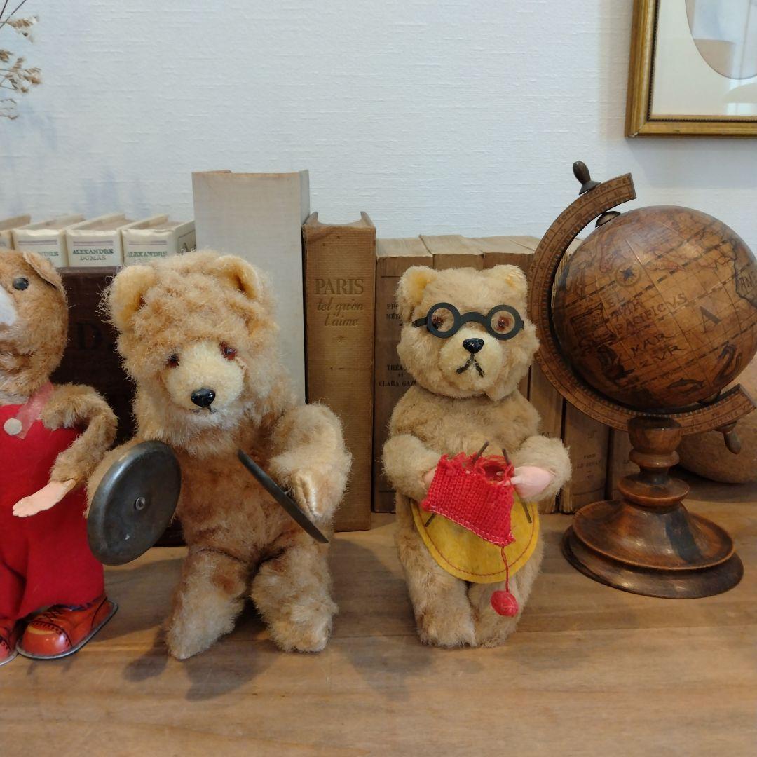 max carlアンティークベア・シンバルクマさん/ゼンマイ仕掛け