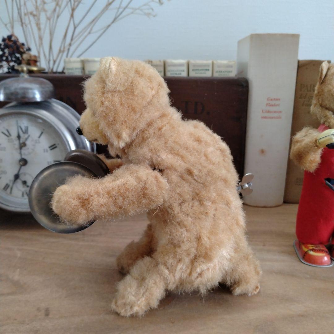 max carlアンティークベア・シンバルクマさん/ゼンマイ仕掛け