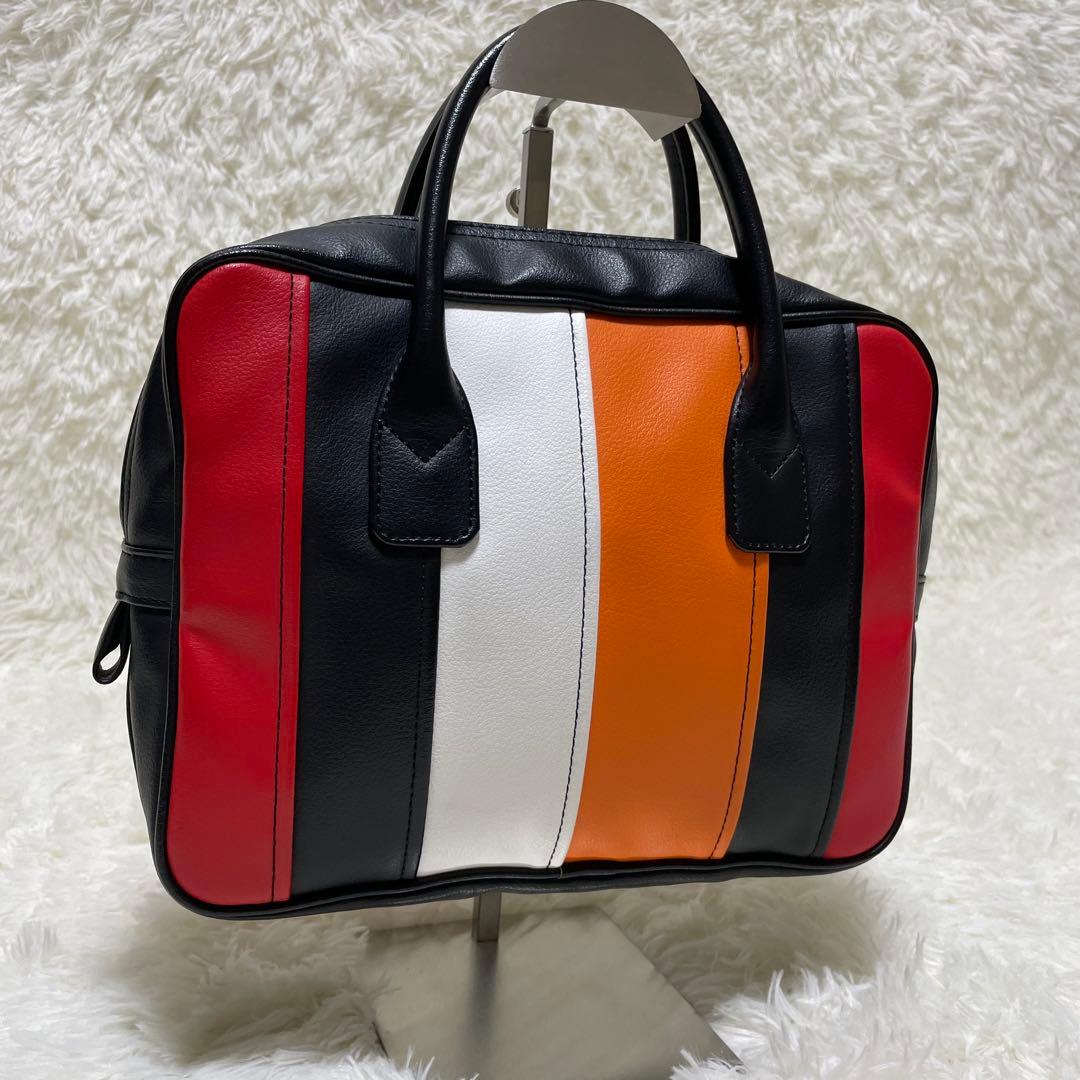 ✨未使用級✨　希少　コムデギャルソン　ハンドバッグ　マルチカラー　レザー