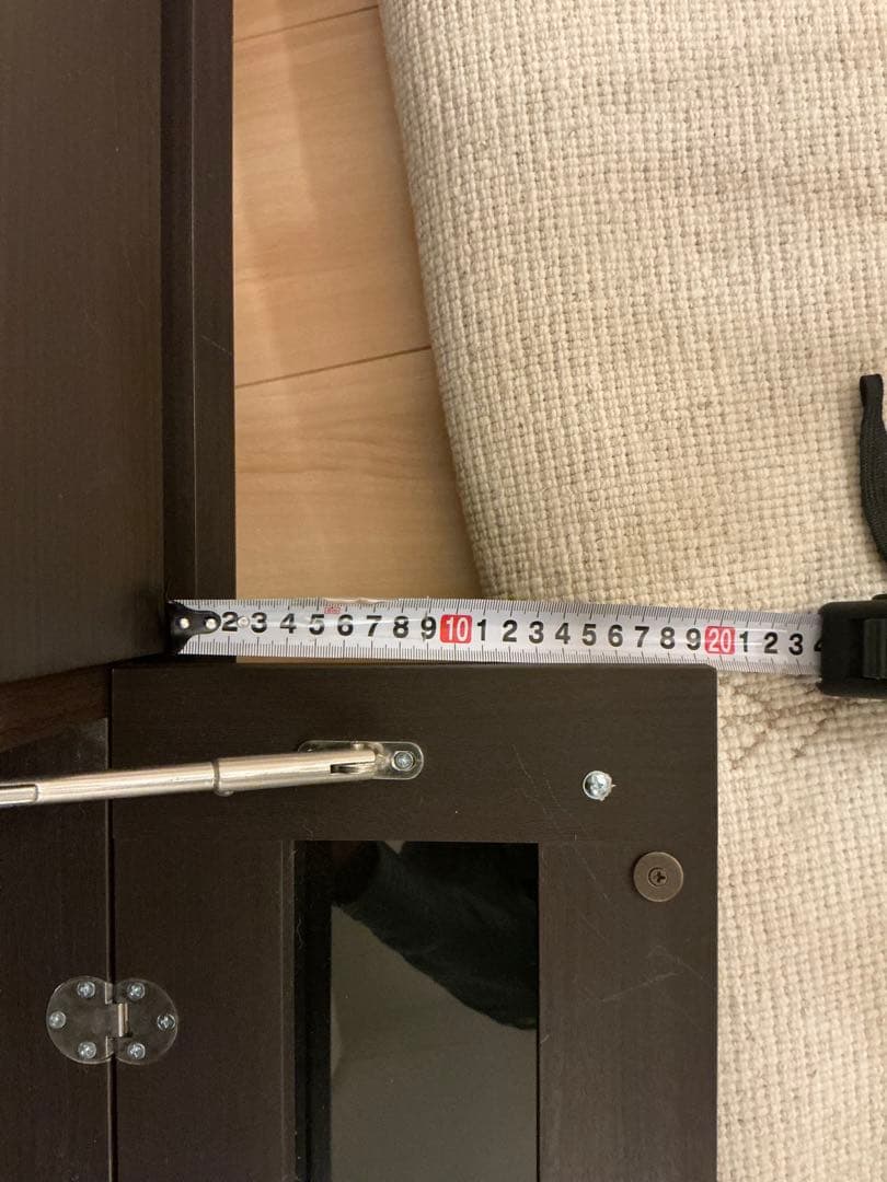 ニトリ　ダークブラウン 木製 テレビ台 引き出し付き