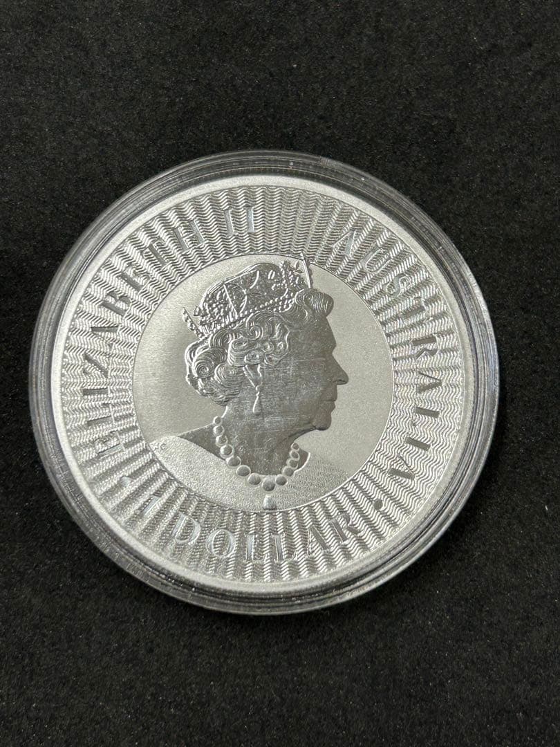 オーストラリ　カンガルー銀貨 1オンス　本物保証　① ケース付き