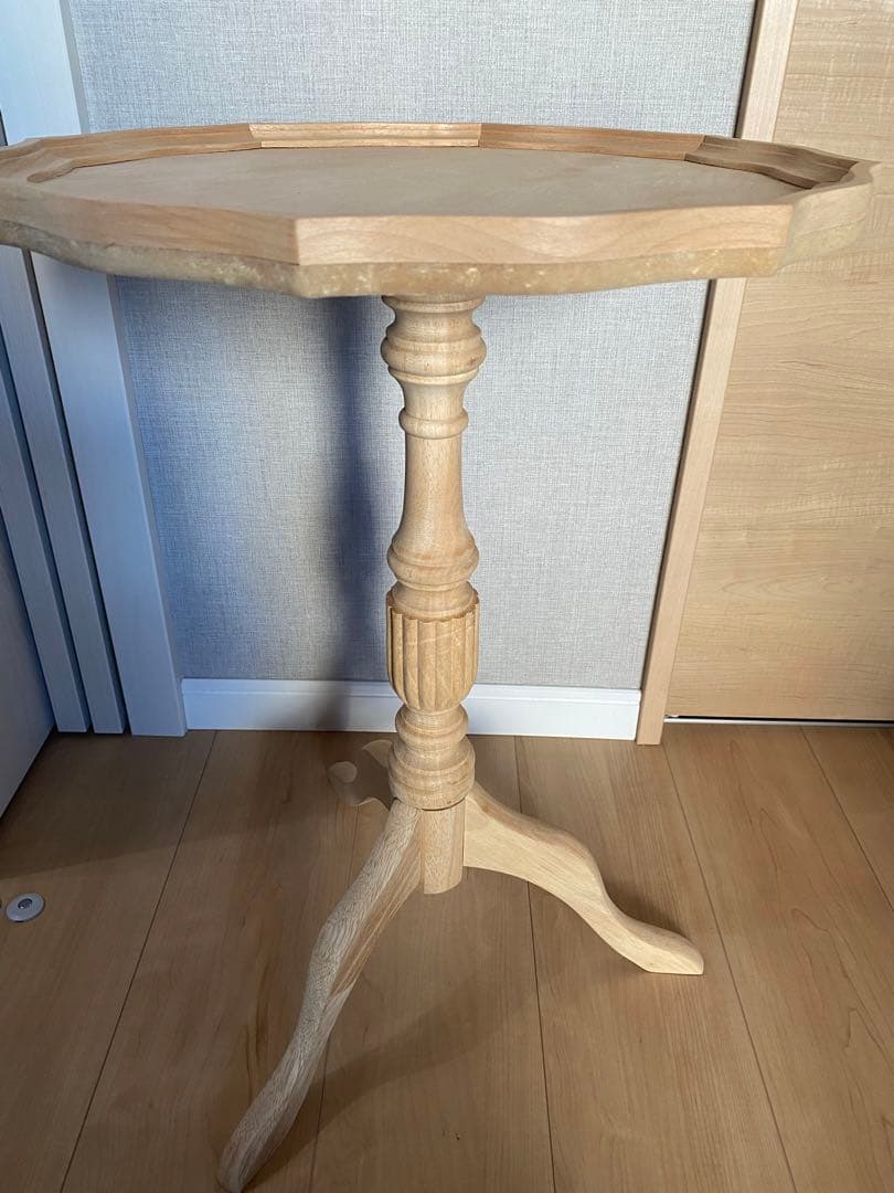 トールペイント白木・ワインテーブル大