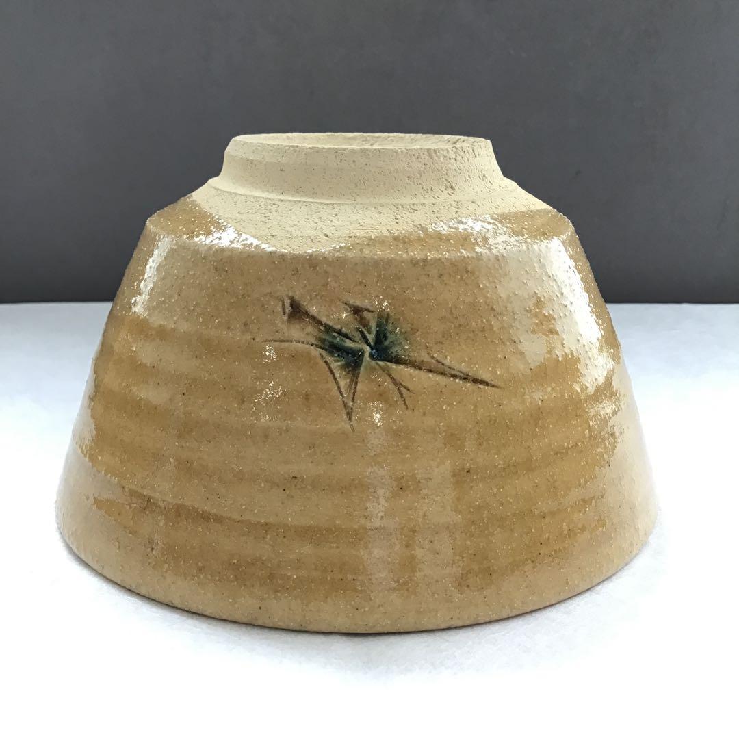 茶道具　黄瀬戸茶盌　背戸窯　加藤釥作　栞　共箱　S14CW