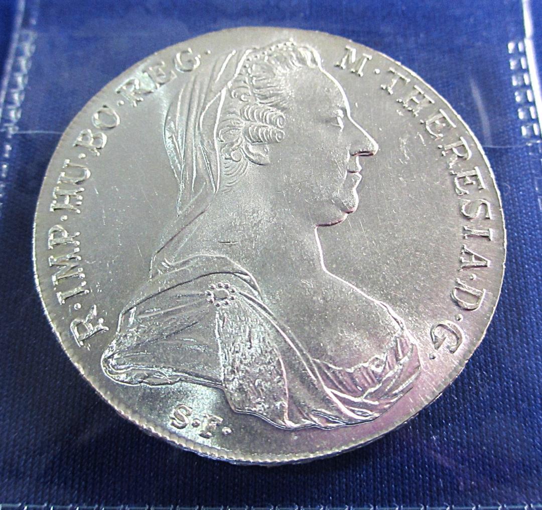 （43-28）【銀価格高騰！】オーストリア大型銀貨：双頭の鷲 １ターレル銀貨