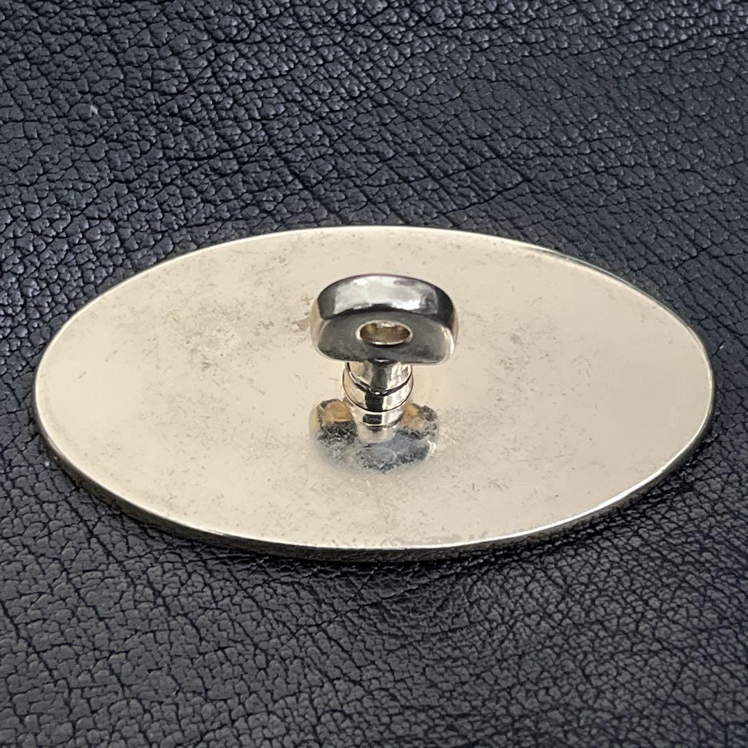 マルベリー　ショルダーバッグ　ターンロック　カーフスキン　金具　ブラック　レザー