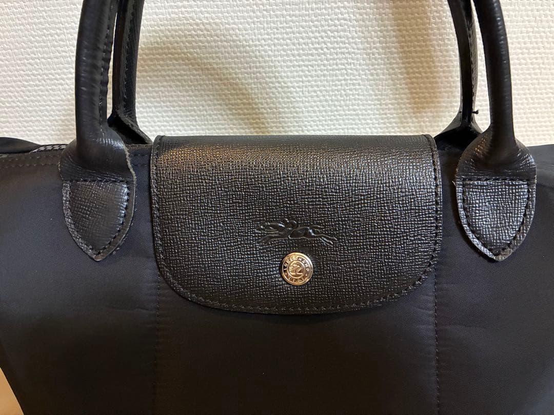 ロンシャン　プリアージュ　ブラック　ショルダー