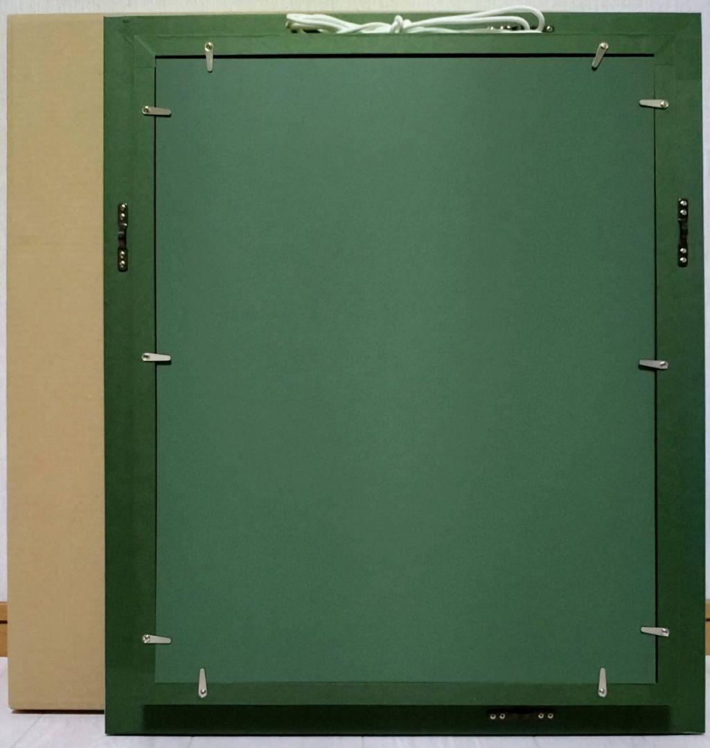 【F6号】藤田嗣治【猫と自画像】手描き/表裏サイン・鑑定書有り/鉛筆/水彩/額縁