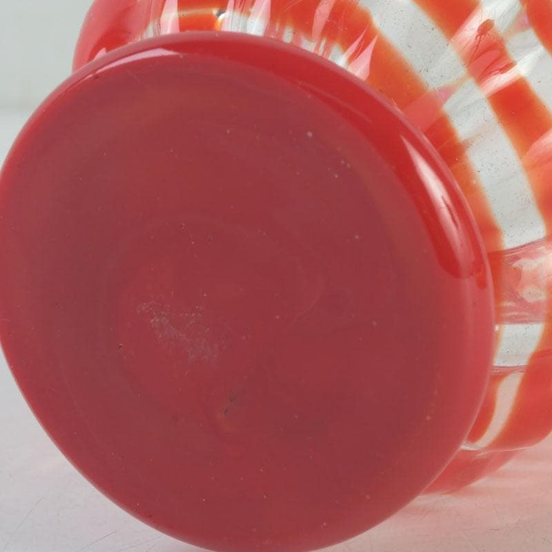 ガラス工芸　岩田久利作　ガラス飾壷　共箱　V　9589