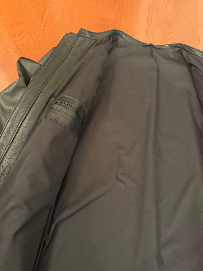 ✩アダムエロペ✩新品同様 シープレザー ノーカラー ライダースジャケット