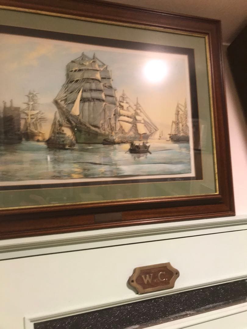 【限定品】英国製 ロンドンパブ立体絵画 69×54cm 2006年非再版・額縁付