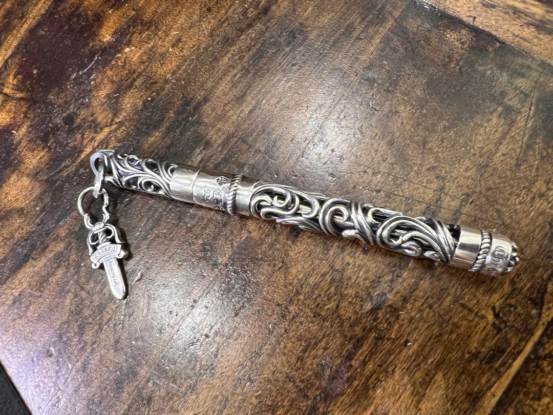 S925刻印有：重厚シルバーペンダントとしても使えるペン　SZB005