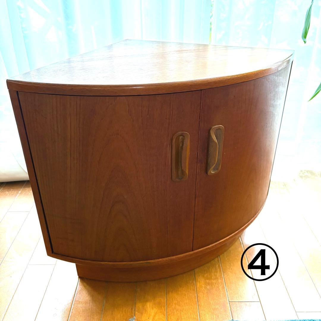 値下げ　G-planコーナーキャビネット4点　チーク　ビンテージ　引き取り歓迎