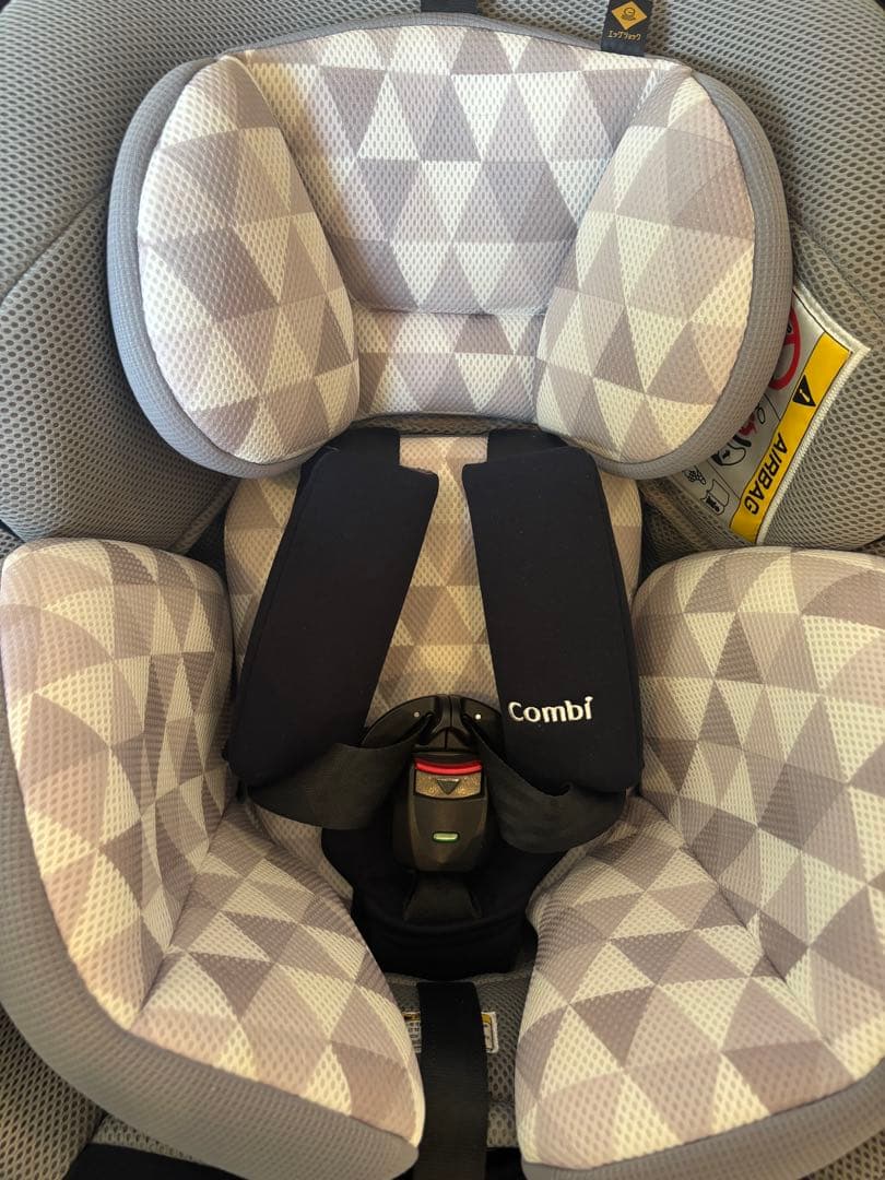 美品！Combi チャイルドシート ネイビー/グレー ISOFIX JN-570