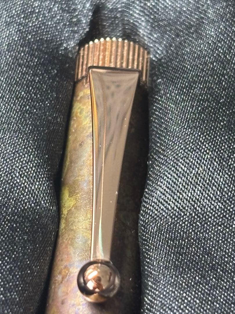 【限定】ROMEO No.3 細軸 斑紋孔雀色 ヴィンテージローズ ボールペン