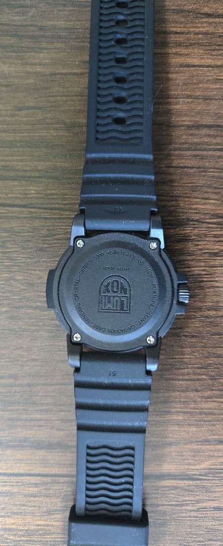 ち*も様 ルミノックス ブラック ラバーベルト