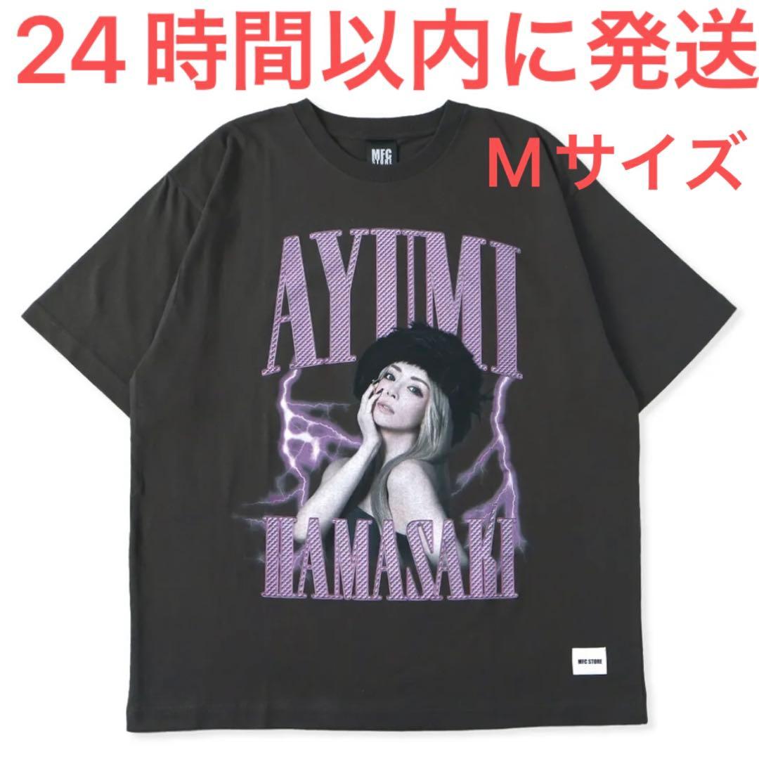 新品☆浜崎あゆみ MFC コラボ アーティストTシャツ Mサイズ 黒 ブラック