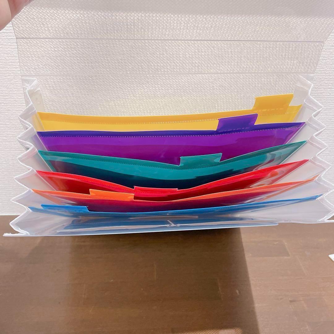 ☆ドキュメントスタンド a4 7ポケット ドキュメント 半透明ファイル