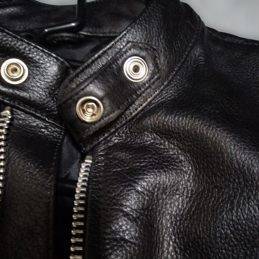 美品　FREEDOMシングルライダースジャケット