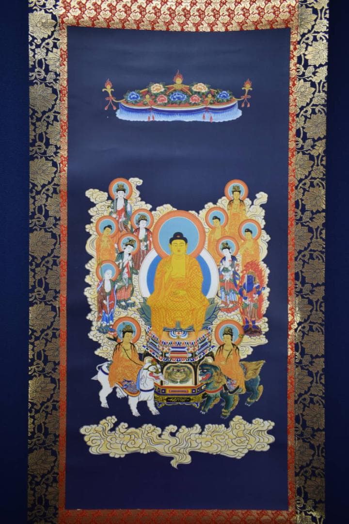 複製/十三佛図/印刷工芸/布袋屋掛軸HJ-768