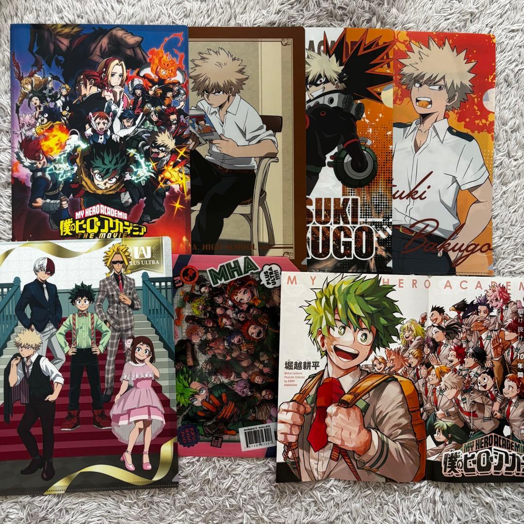 爆豪勝己 グッズ 缶バッチ アクスタ カード ポスター クリアファイルぬいぐるみ