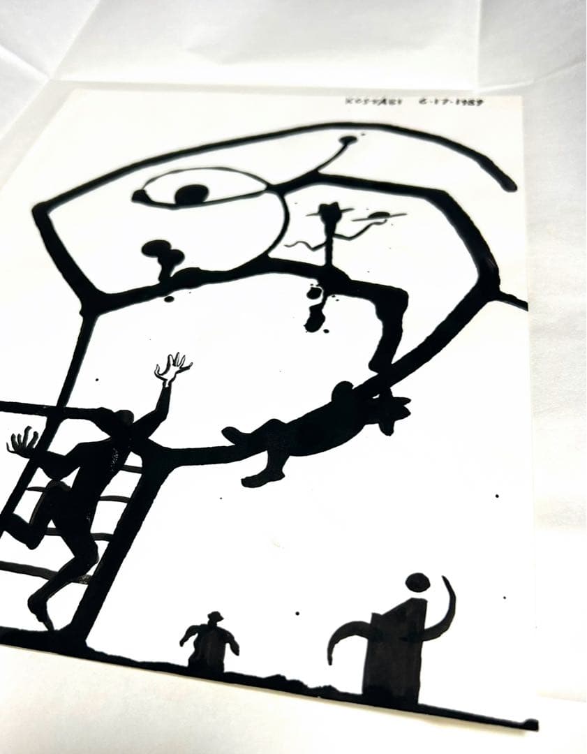 貴重一点物マークコスタビ MARK KOSTABI 直筆デッサン1989①