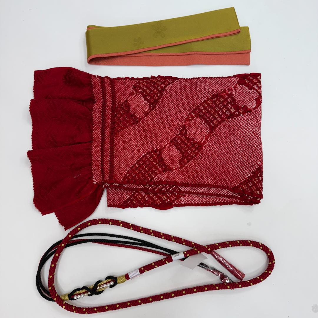 振袖フルセット 黒 刺繍 成人式 草履バック付 裄64.5cm S-200