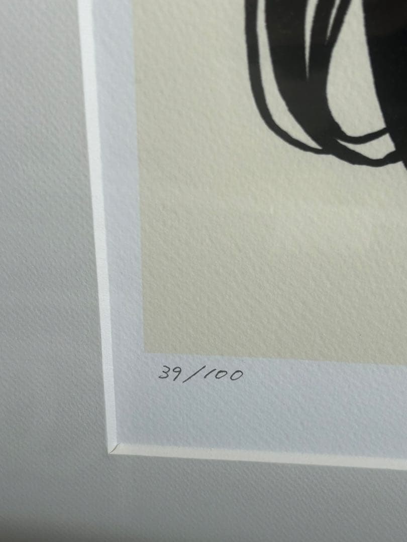 江口寿史　版画（ジークレー）　限定100部　『彼女２（large ver.）』