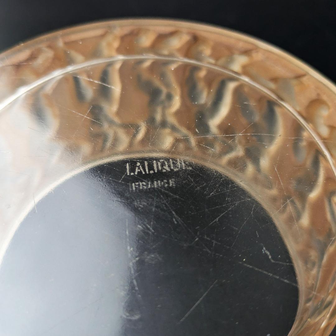 ★生命の神秘★ルネ ラリック アンファン希少な茶パチネ蓋物神秘の子供