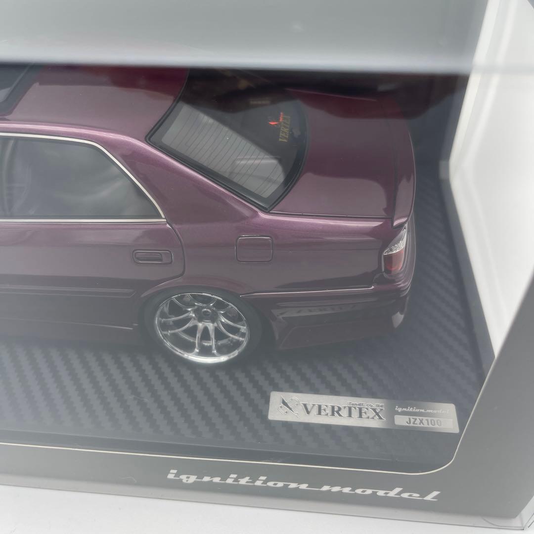 新品1/18 VERTEX JZX100 Chaser(パープルメタリック