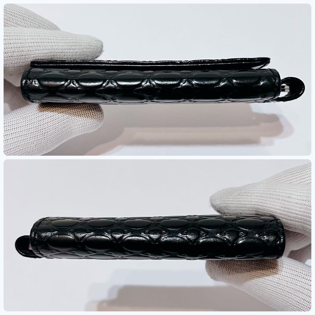 Vivienne Westwood オーブ 型押しレザー 5連キーケース 黒