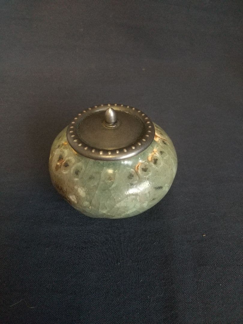 本歌 高麗青磁 香合 (貴重)