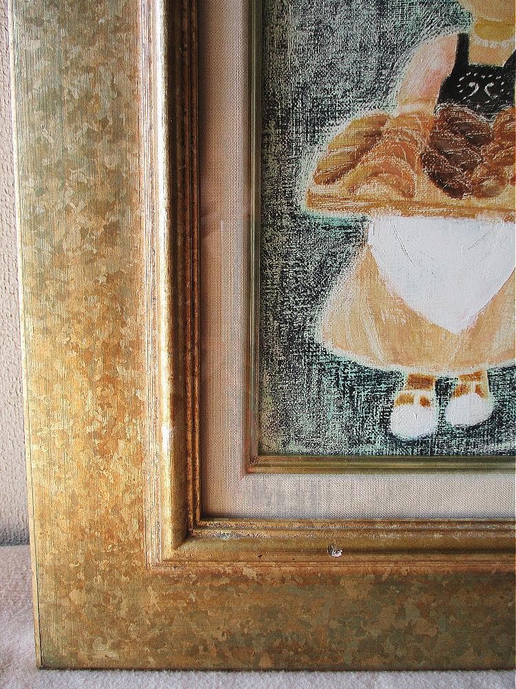 佐々木麻こ 作 「 パン屋さん 」1996年 SM 油彩