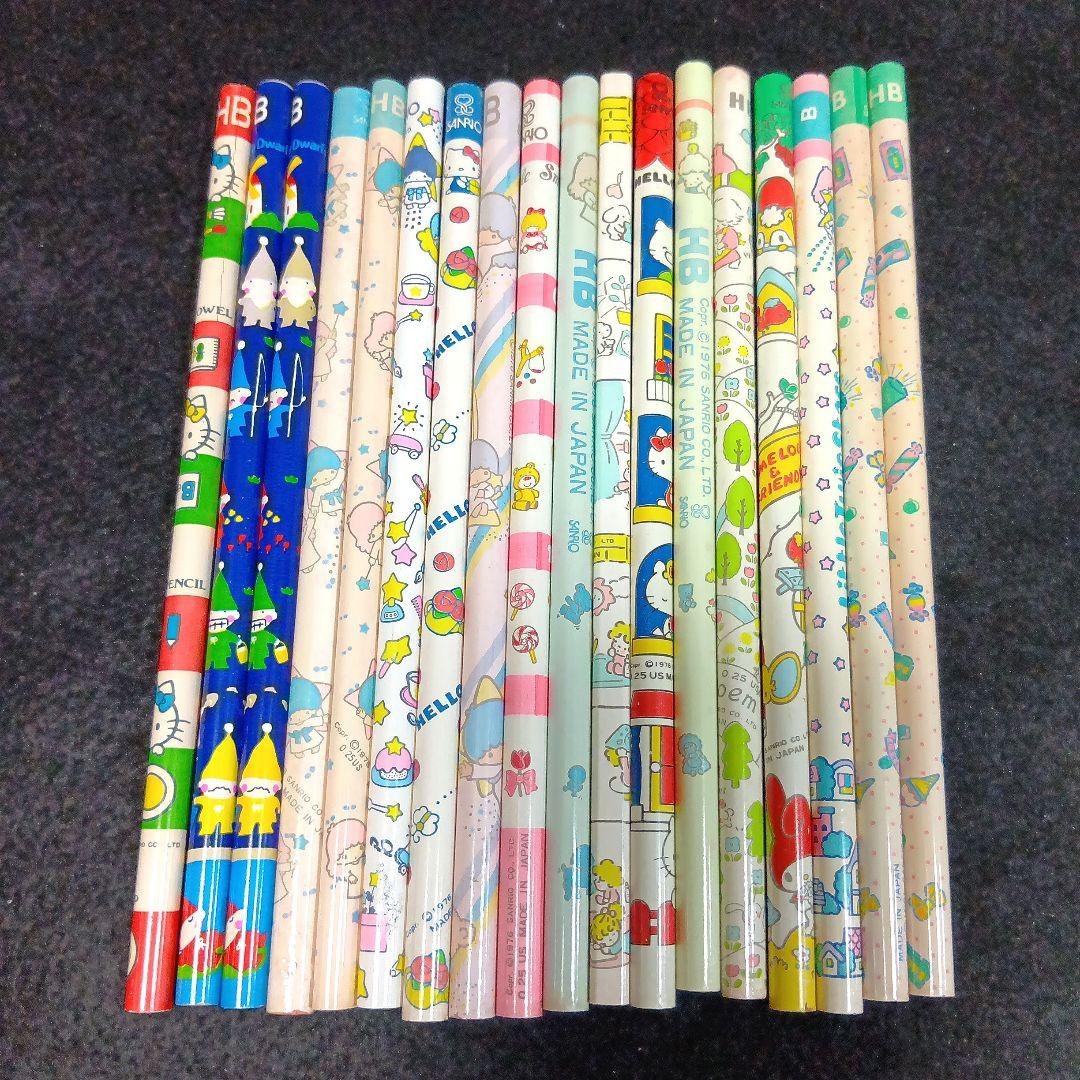 は*】様 ■ 昭和レトロ サンリオ 人気キャラクター柄鉛筆 18本セット 日本製