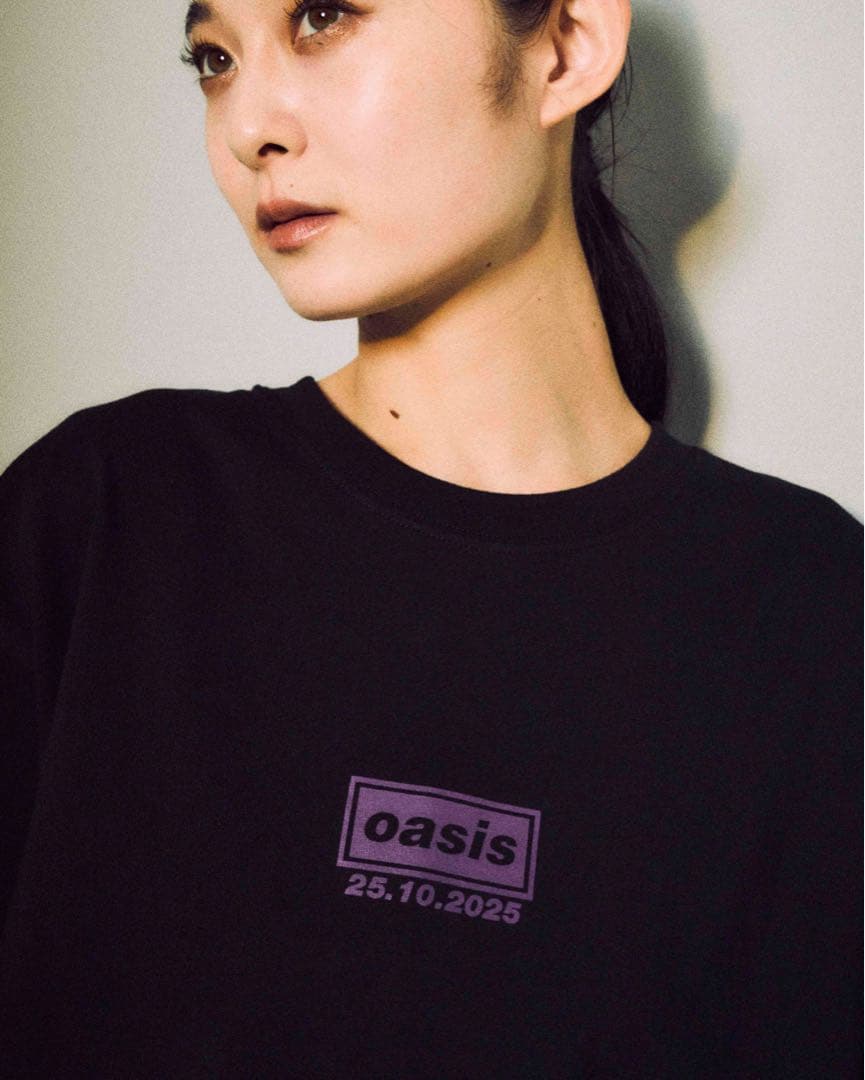 oasis 会場限定ライブTシャツ 江戸紫 Mサイズ1025日付