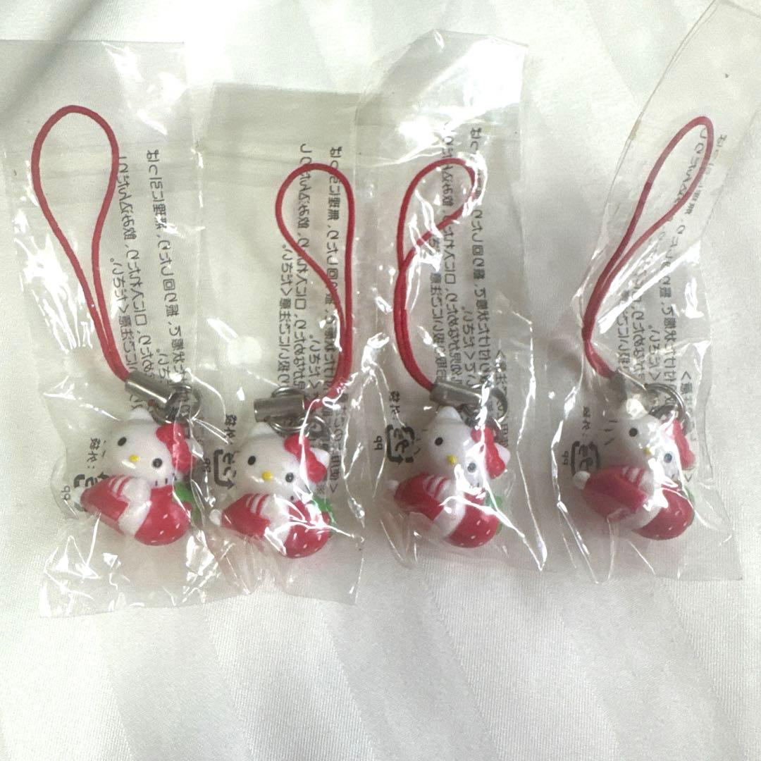 ハローキティ ストラップ 4個セット
