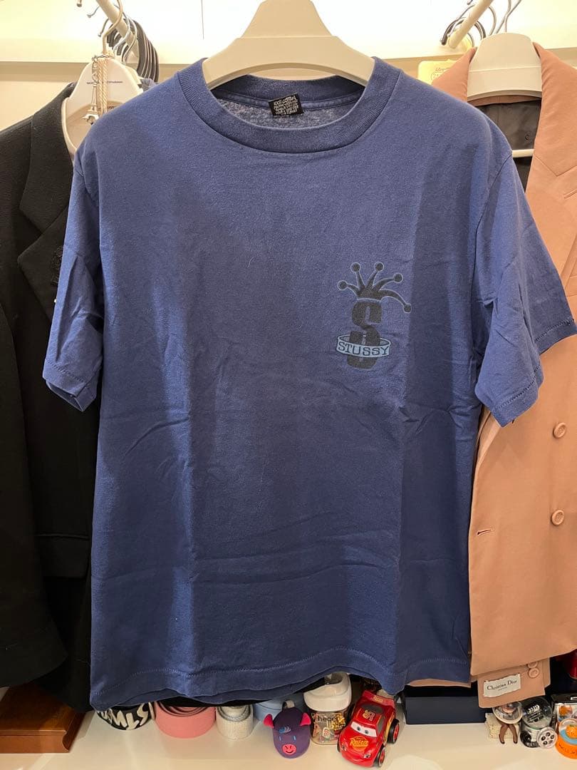 M*r様 STUSSY 80s ネイビー s crown Tシャツ Lサイズ黒タ