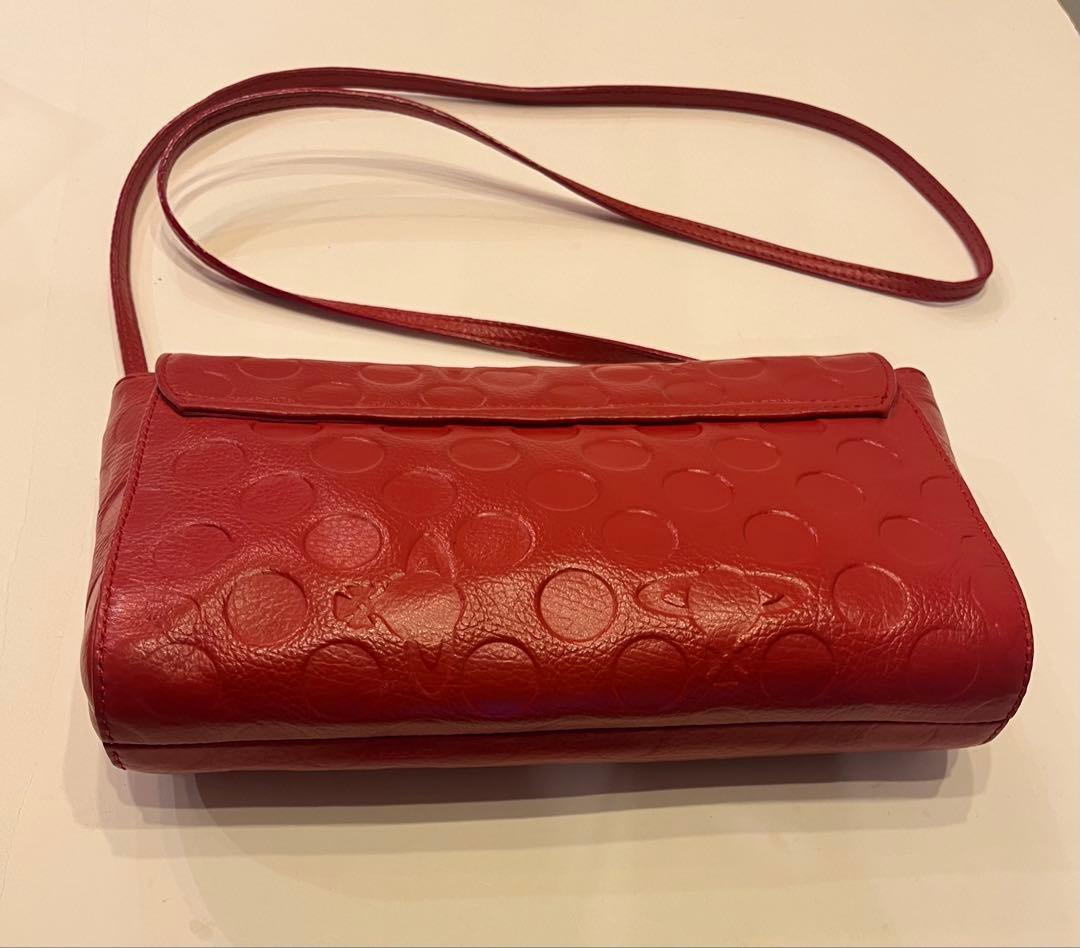 ヴィヴィアン☆ ショルダーバッグ　クロスボディ　斜めがけポーチ　オーブ　赤2