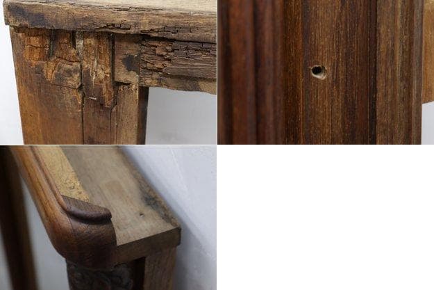 ヴィンテージ オーク無垢材 額 装飾 フレーム オブジェ 木枠 店舗什器