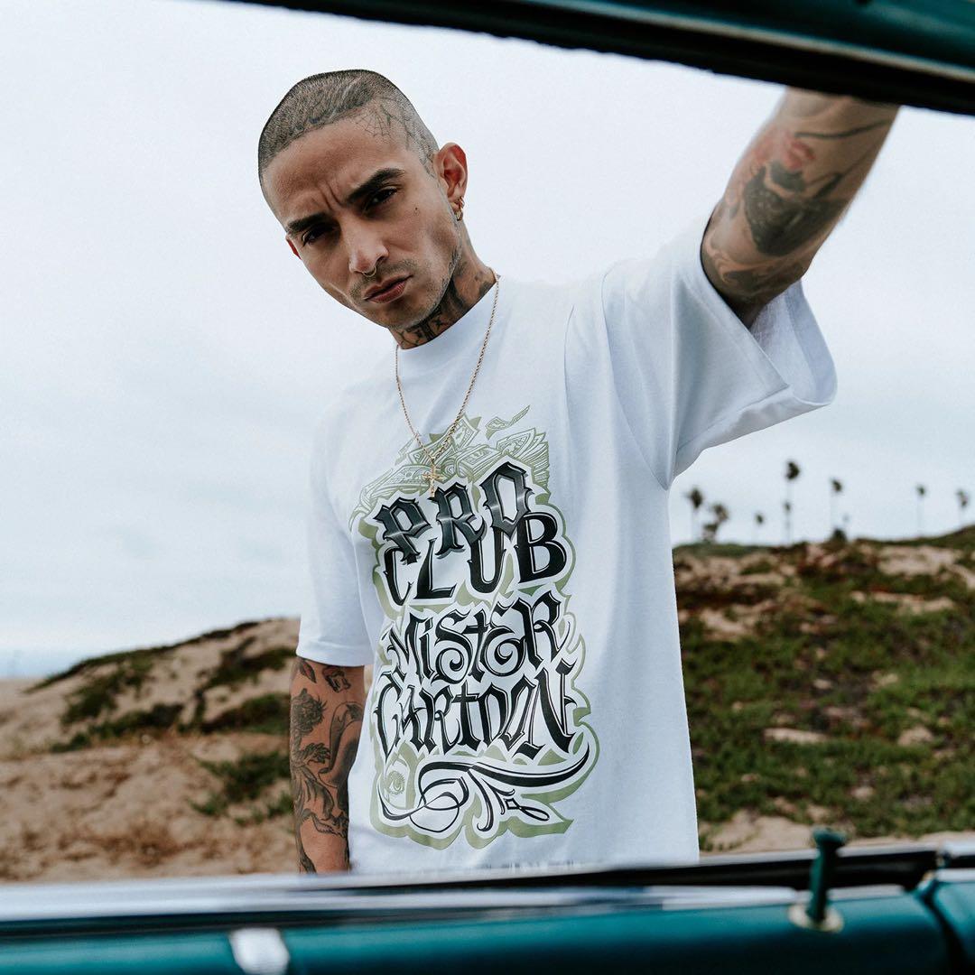 プロクラブ ミスターカートゥーン Tシャツ 白黒2枚セット